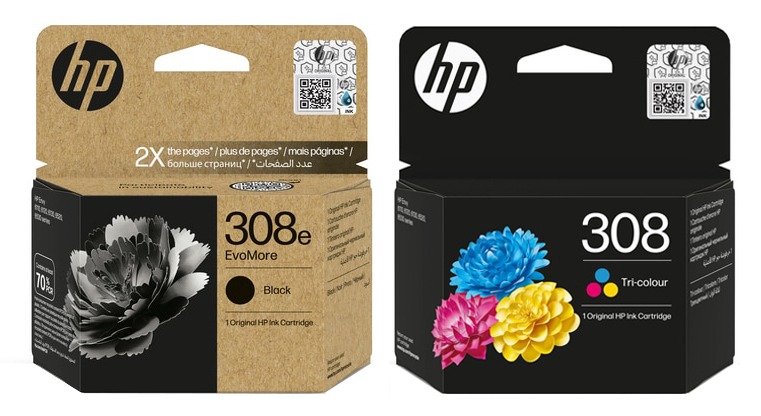 HP 308e/308 High Capacity Black & Tri-Colour Ink Cartridge Multipack