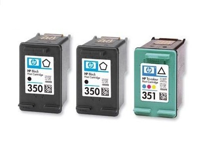 Genuine HP 350 / 351 3 Colour Ink Cartridge Multipack