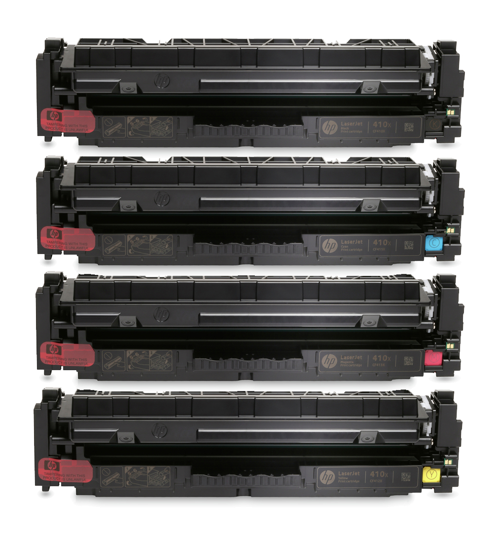 HP 410X 4 Colour High Capacity Toner Cartridge Multipack (CF410X & CF252XM)
