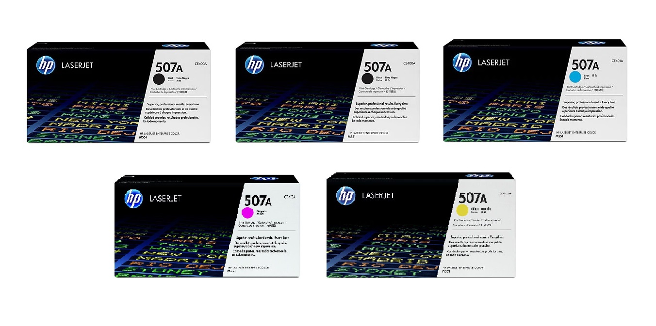 HP 507 5 Colour Toner Cartridge Multipack