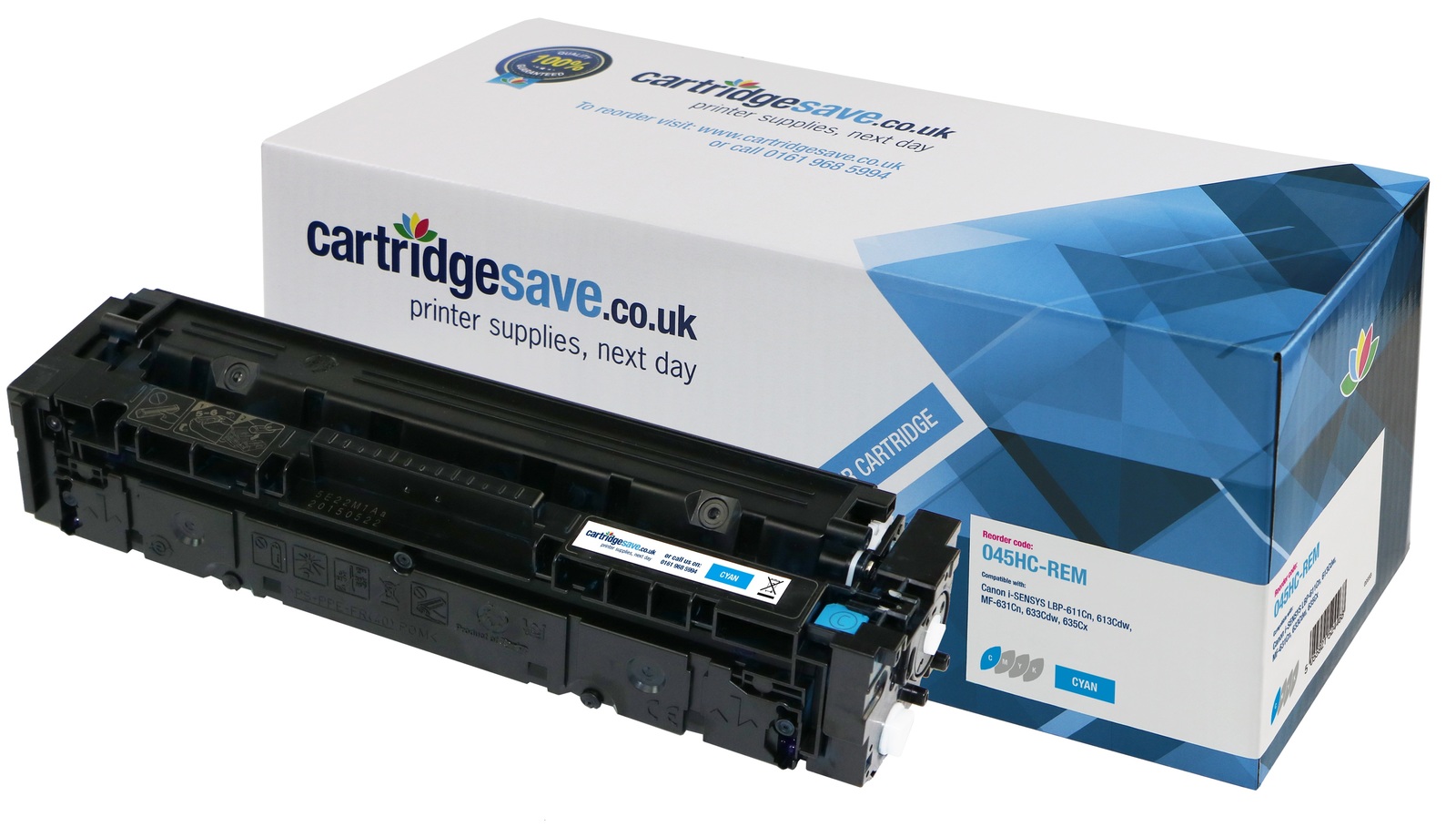 Compatible Canon 045H-C High Capacity Cyan Toner Cartridge (1245C002)