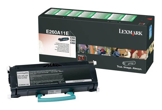 Lexmark E260A11E Black Return Program Toner Cartridge