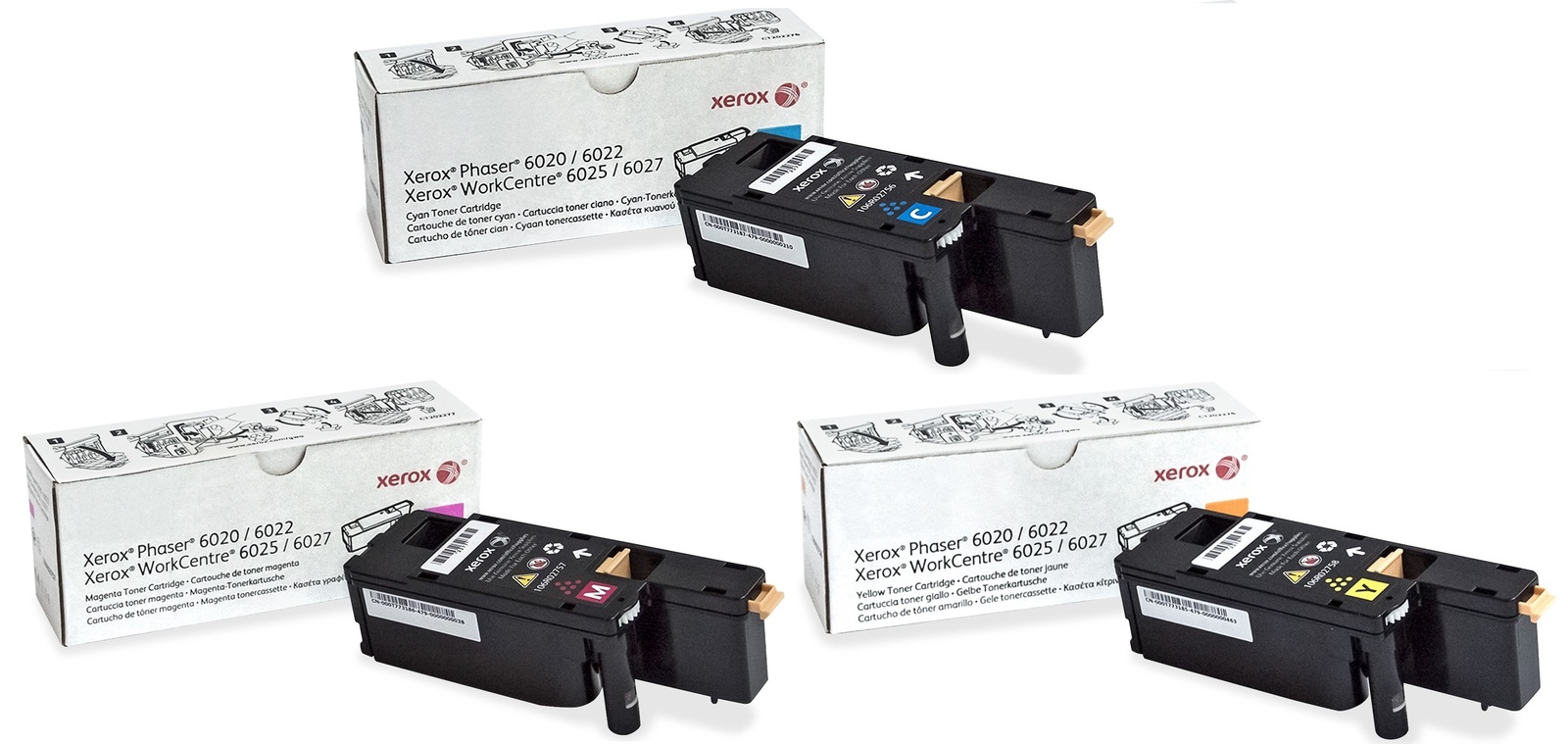 Xerox 106R0275 3 Colour Toner Cartridge Multipack