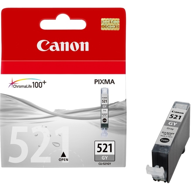 Canon CLI-521GY Grey Ink Cartridge - (2937B001AA)