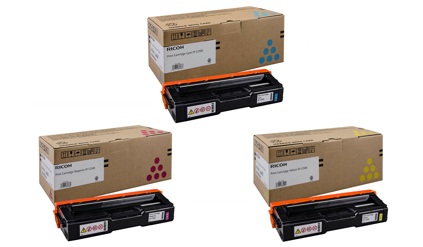 Ricoh 40754 3 Colour Toner Cartridge Multipack