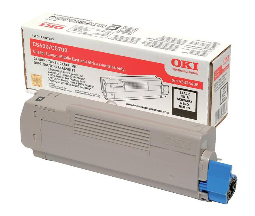 Oki 43324408 Black Toner Cartridge 