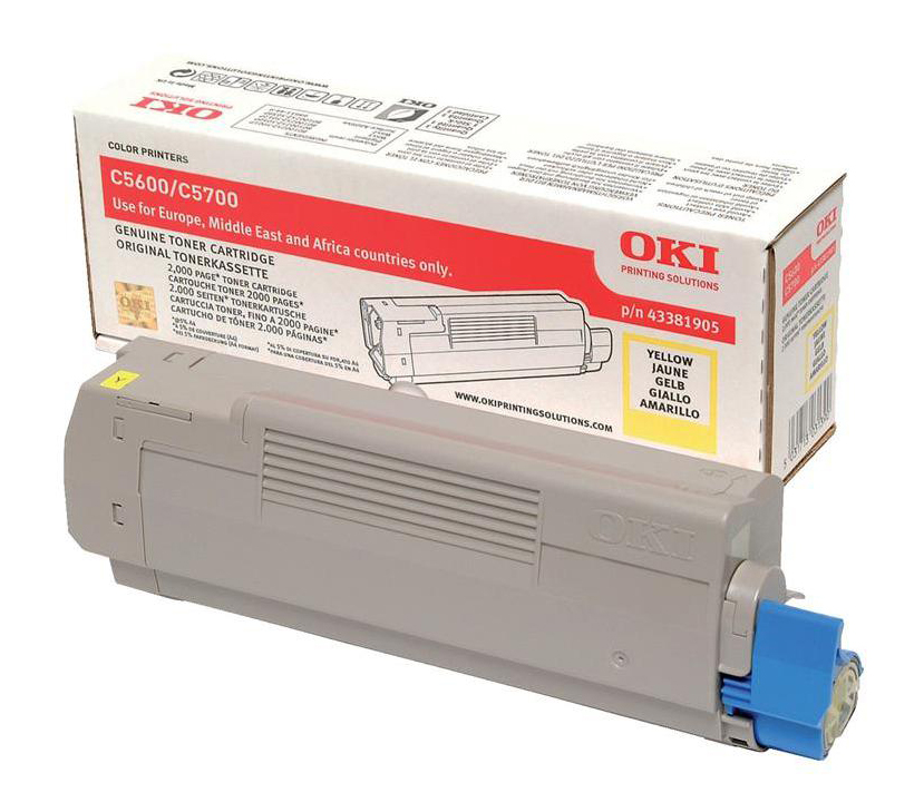 Oki 43381905 Yellow Toner Cartridge