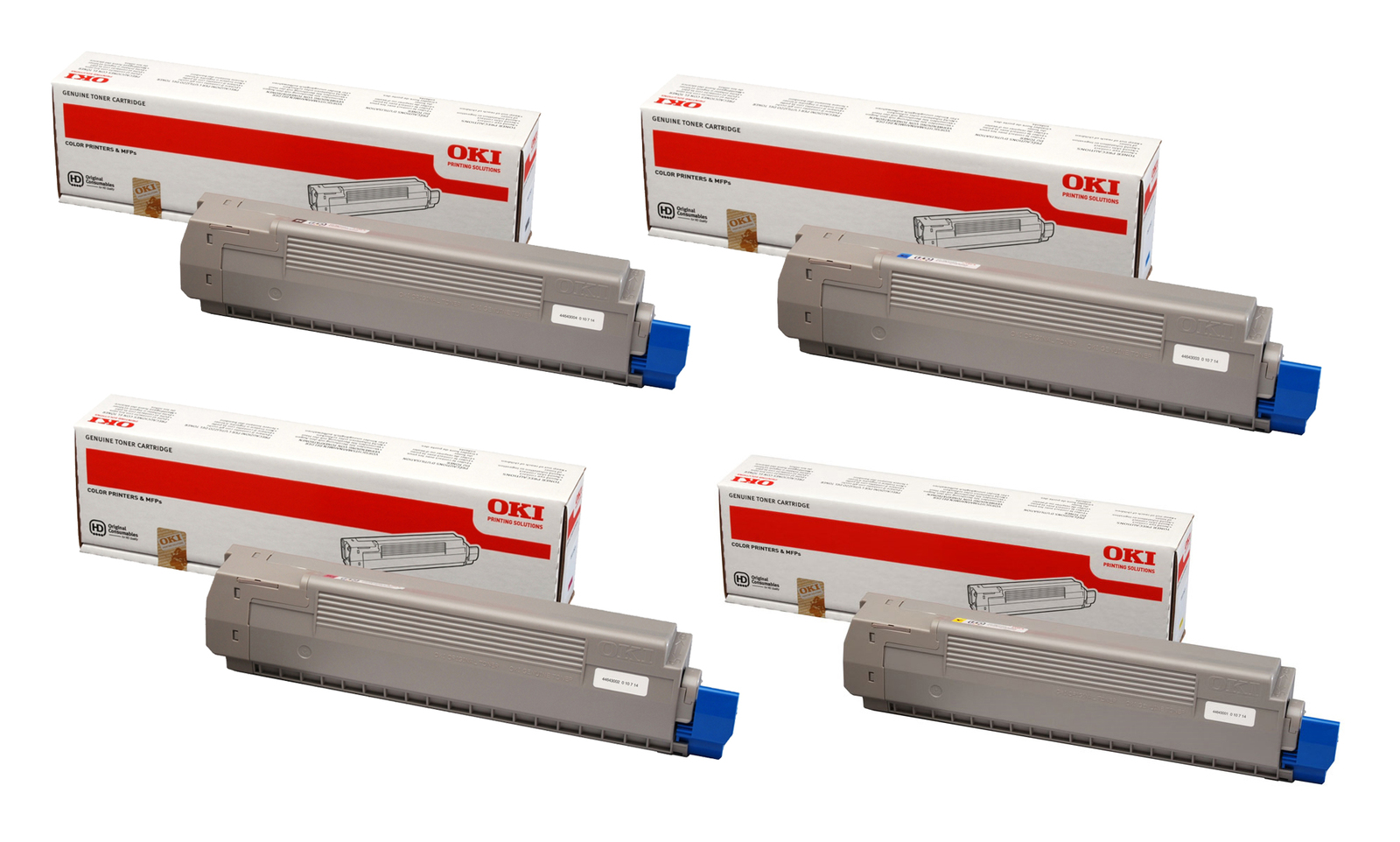 Oki 4464300 4 Colour Toner Cartridge Multipack