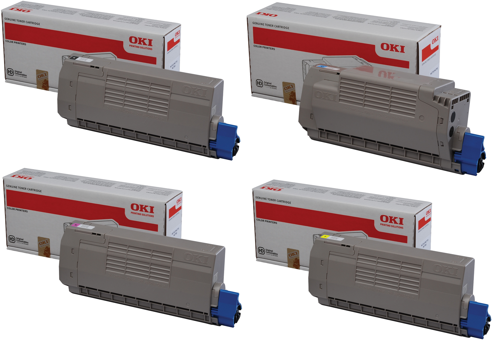 Oki 4539630 4 Colour Toner Cartridge Multipack