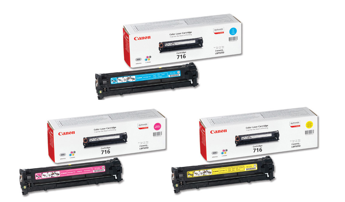 Canon 716 3 Colour Toner Cartridge Multipack