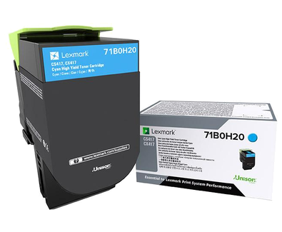 Lexmark 71B0H20 High Capacity Cyan Toner Cartridge