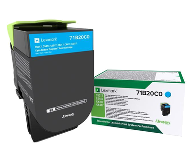 Lexmark 71B20C0 Cyan Return Program Toner Cartridge