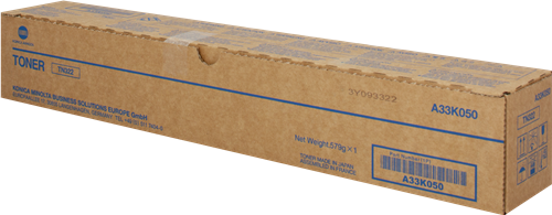 Konica Minolta TN322 Black Toner Cartridge (A33K050)