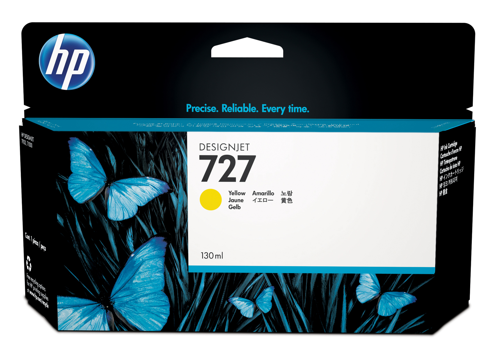 HP 727 High Capacity Yellow Ink Cartridge - (B3P21A)