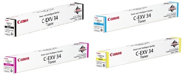 Canon C-EXV34 4 Colour Toner Cartridge Multipack