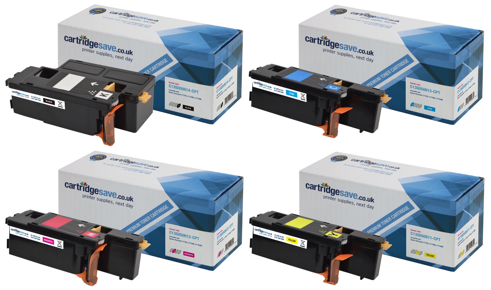 Compatible Epson S05061 High Capacity 4 Colour Toner Cartridge Multipack