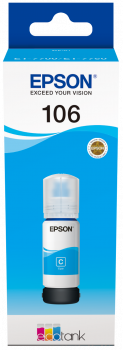 Epson 106 Cyan Ecotank Ink Bottle - (C13T00R240)