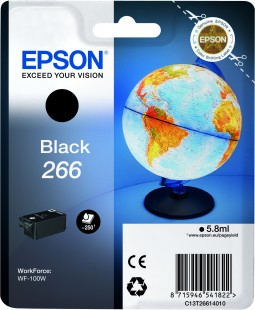 Epson 266 Black Ink Cartridge - (T2661 Globe)