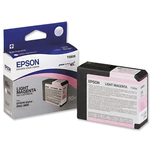 Epson T5806 Light Magenta Ink Cartridge - (C13T580600)