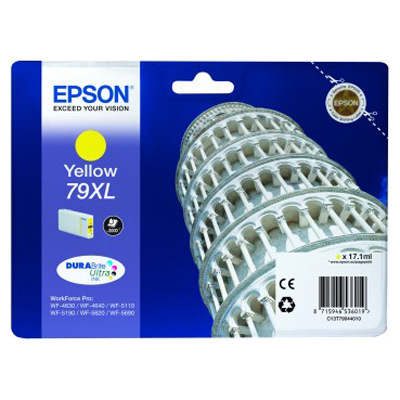 Epson 79XL High Capacity Yellow Ink Cartridge - (Tower of Pisa T7904)