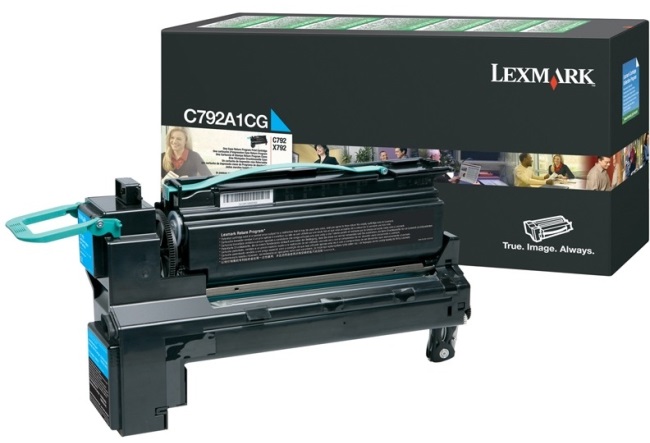 Lexmark C792A1CG Cyan Return Program Toner Cartridge