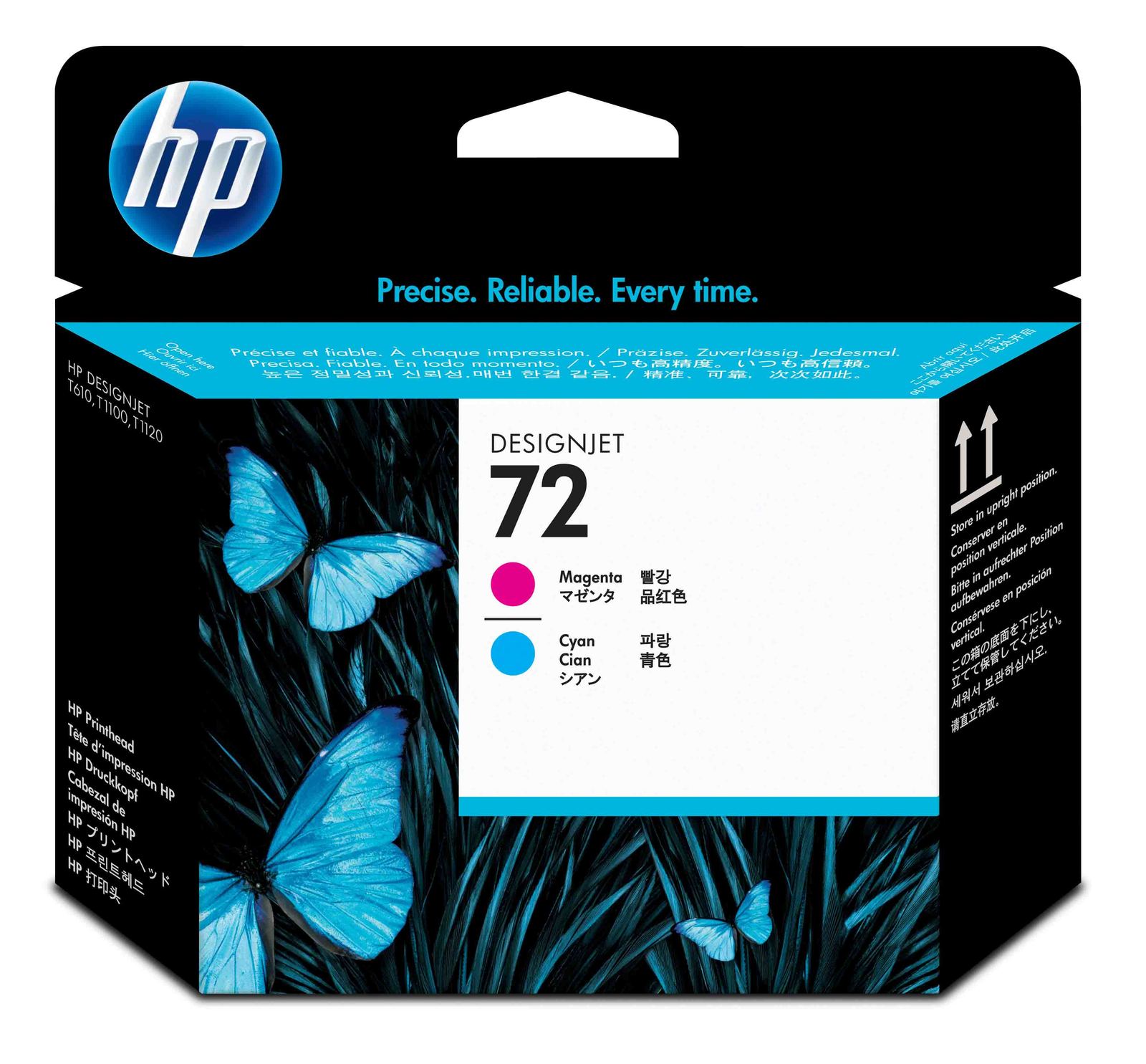 HP 72 Magenta and Cyan Printhead (C9383A)