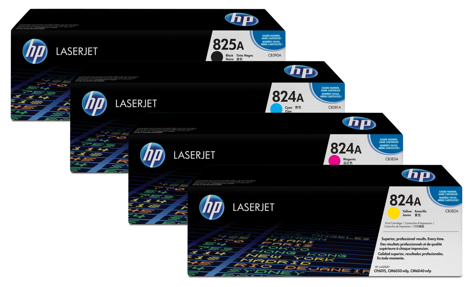 HP 824A / HP 825A 4 Colour Toner Cartridge Multipack