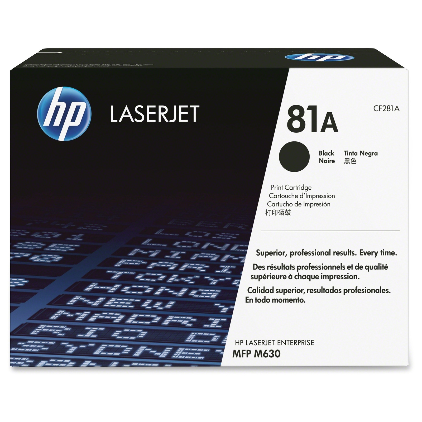 HP 81A Black Toner Cartridge - (CF281A)