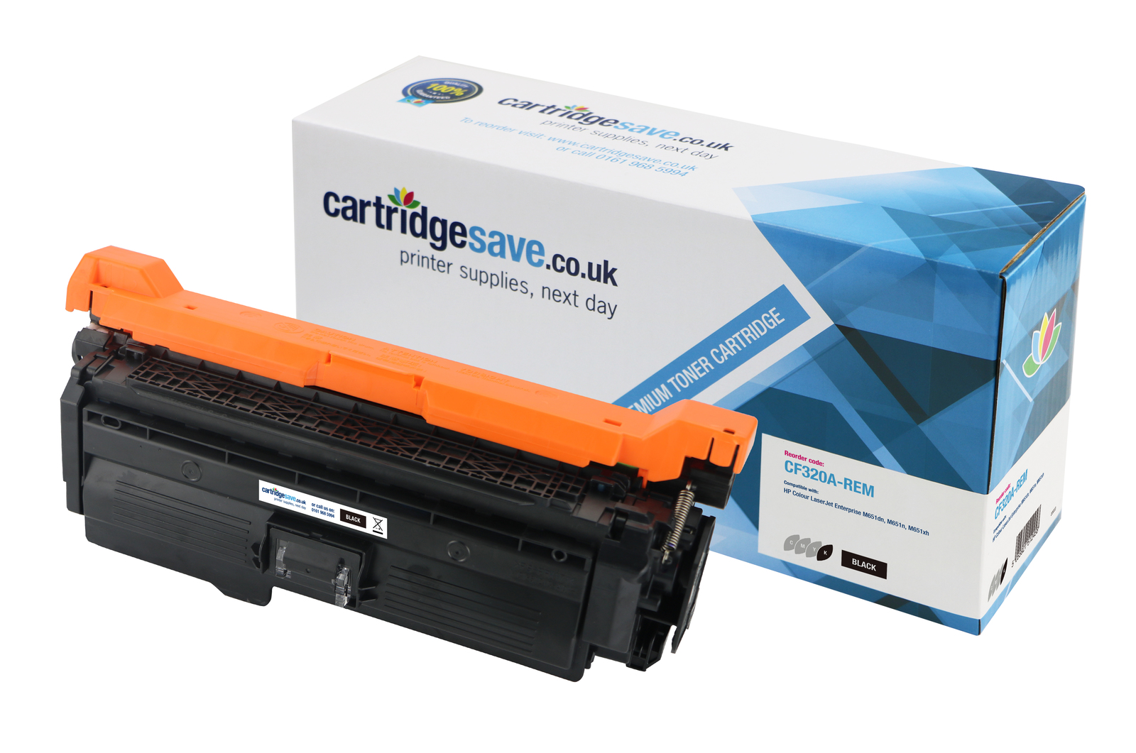 Compatible HP 652A Black Toner Cartridge - (CF320A)