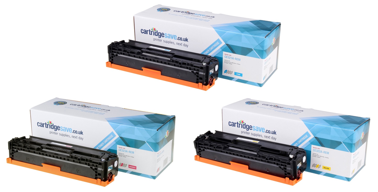 Compatible HP 128A 3 Colour Toner Cartridge Multipack - (CF371AM)