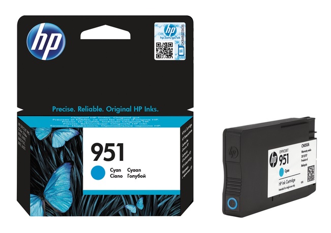 HP 951 Cyan Ink Cartridge - (CN050AE)