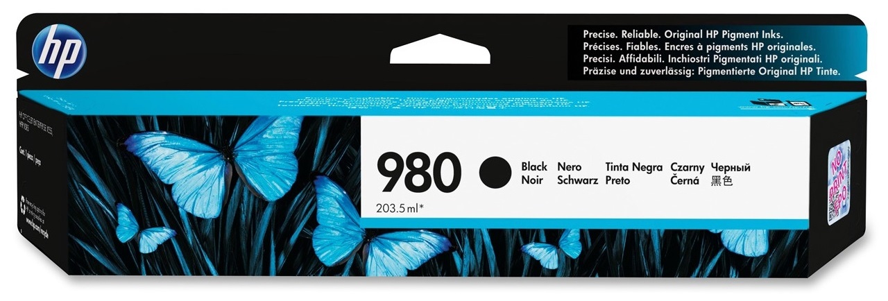 HP 980 Black Ink Cartridge - (D8J10A)