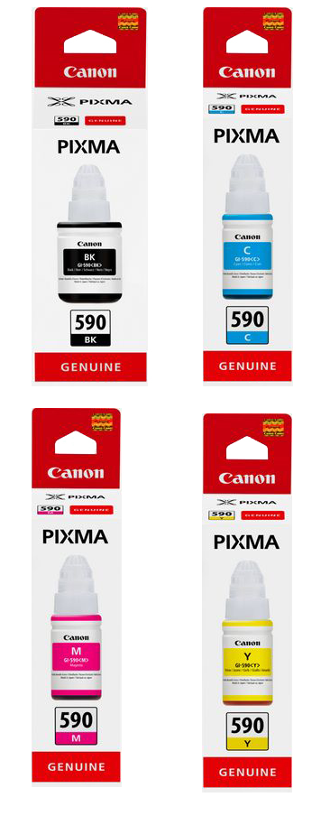 Canon GI-590 4 Colour Ink Bottle Multipack