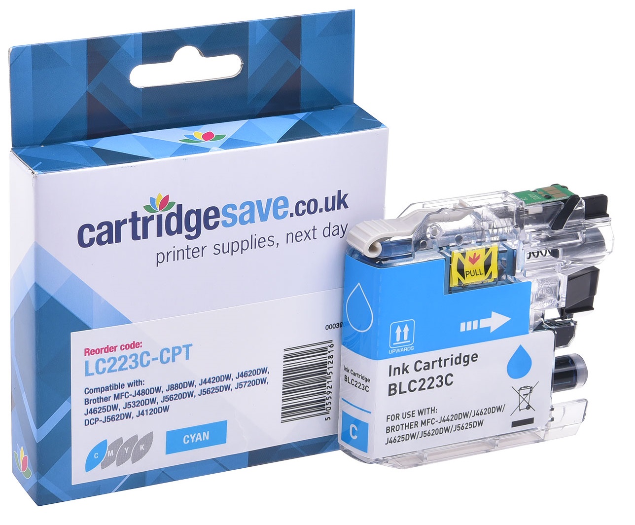 Compatible Brother LC223 Cyan Ink Cartridge