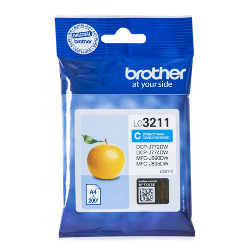 Brother LC3211C Cyan Ink Cartridge