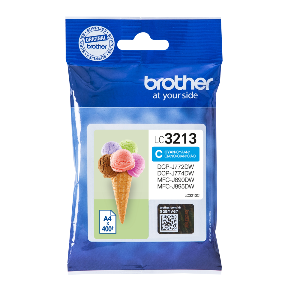 Brother LC3213C High Capacity Cyan Ink Cartridge