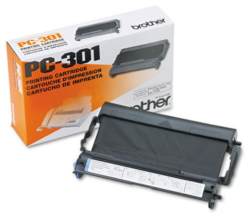 Brother PC-301 Black Fax Cartridge & Thermal Ribbon