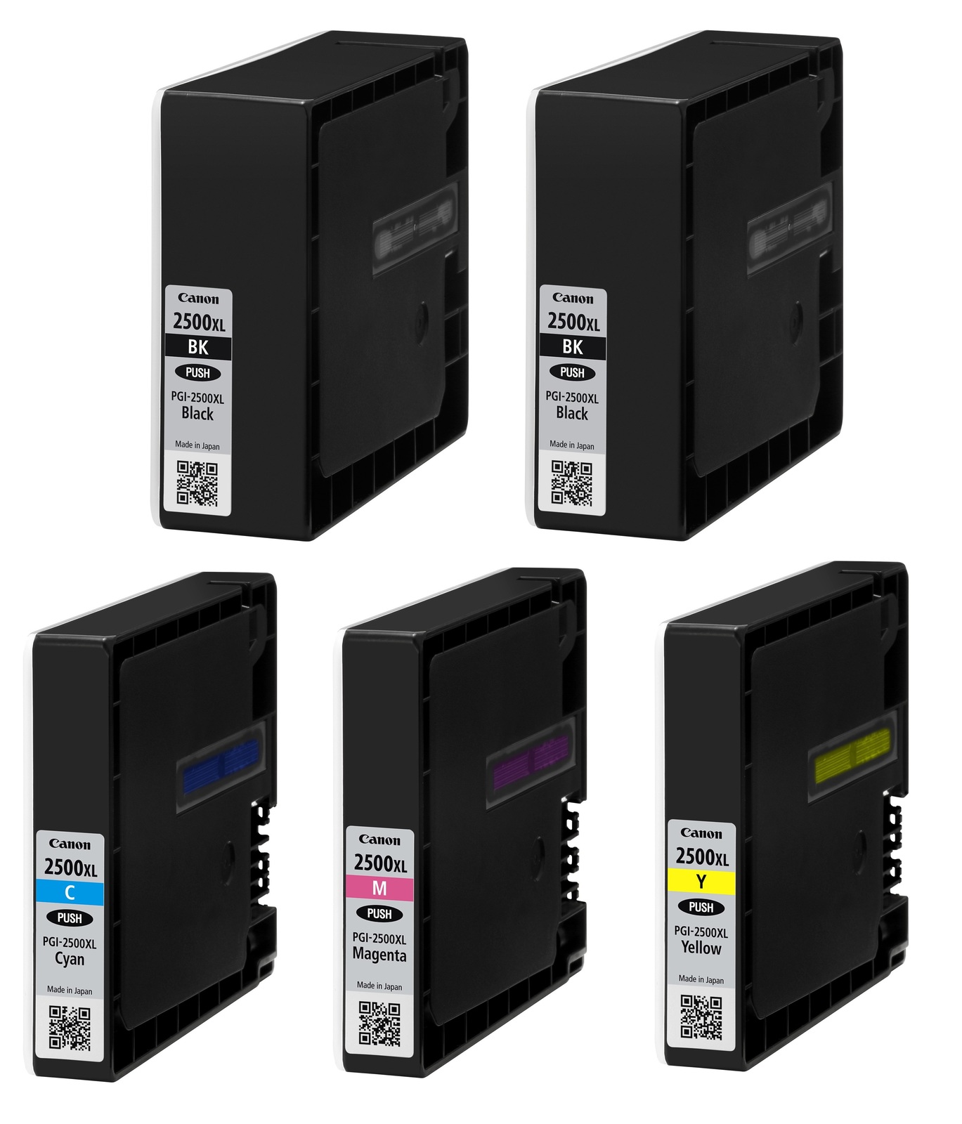 Canon PGI-2500XL High Capacity 5 Colour Ink Cartridge Multipack (9254B004AA & 9254B001AA)