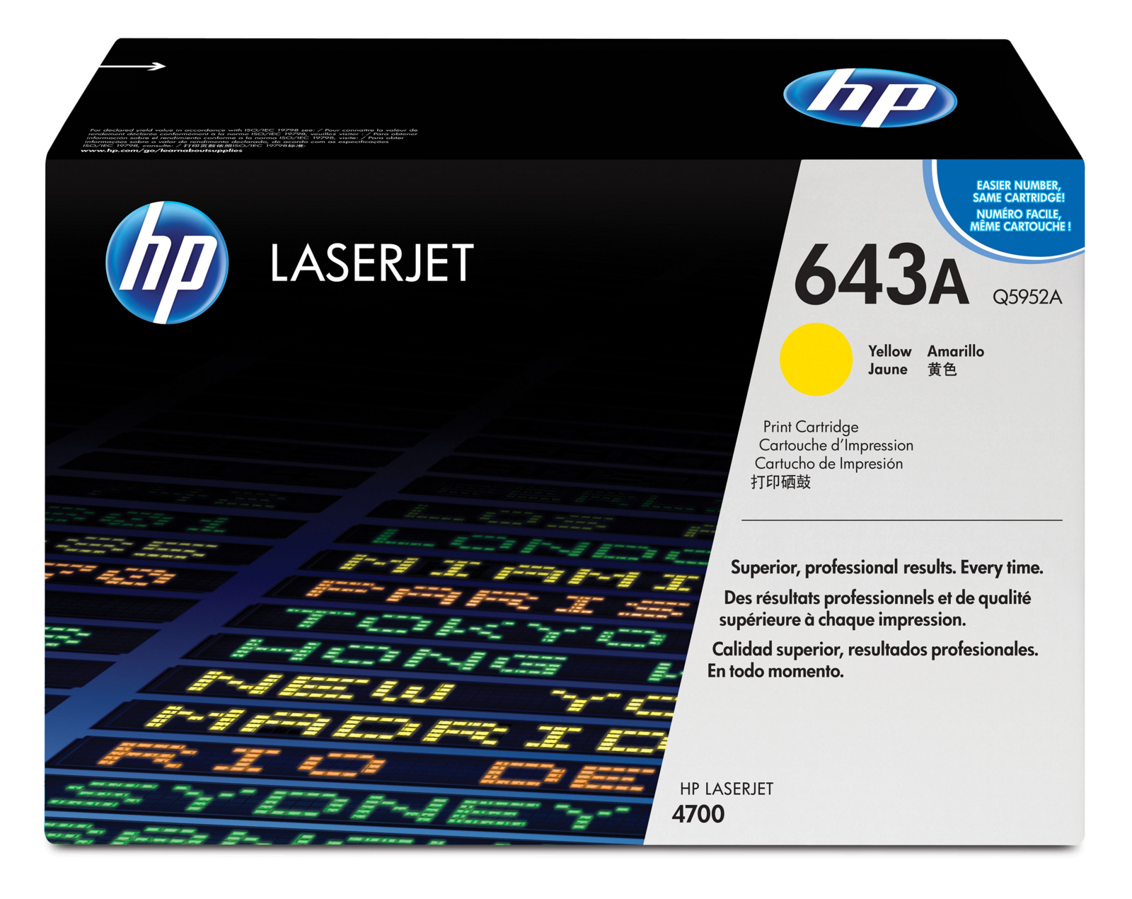 HP 643A Yellow Toner Cartridge - (Q5952A)