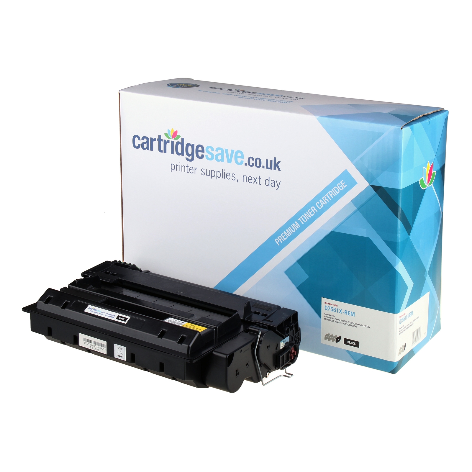 Compatible HP 51X High Capacity Black Toner Cartridge - (Q7551X)