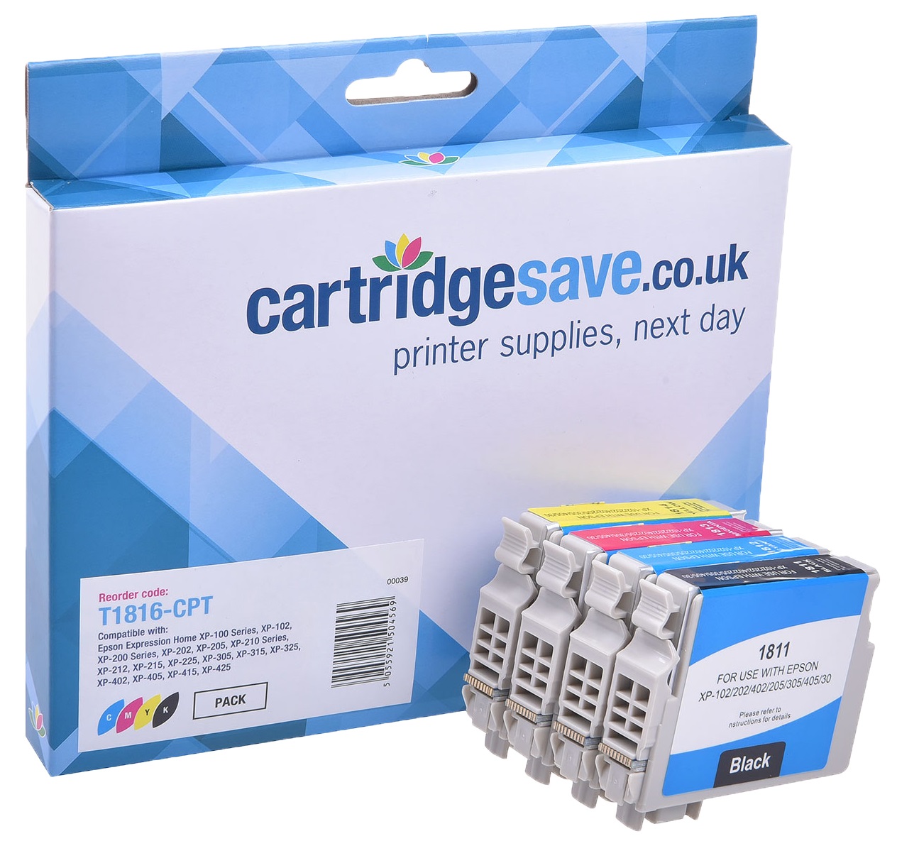 Compatible Epson 18XL High Capacity 4 Colour Ink Cartridge Multipack (T1816 Daisy)