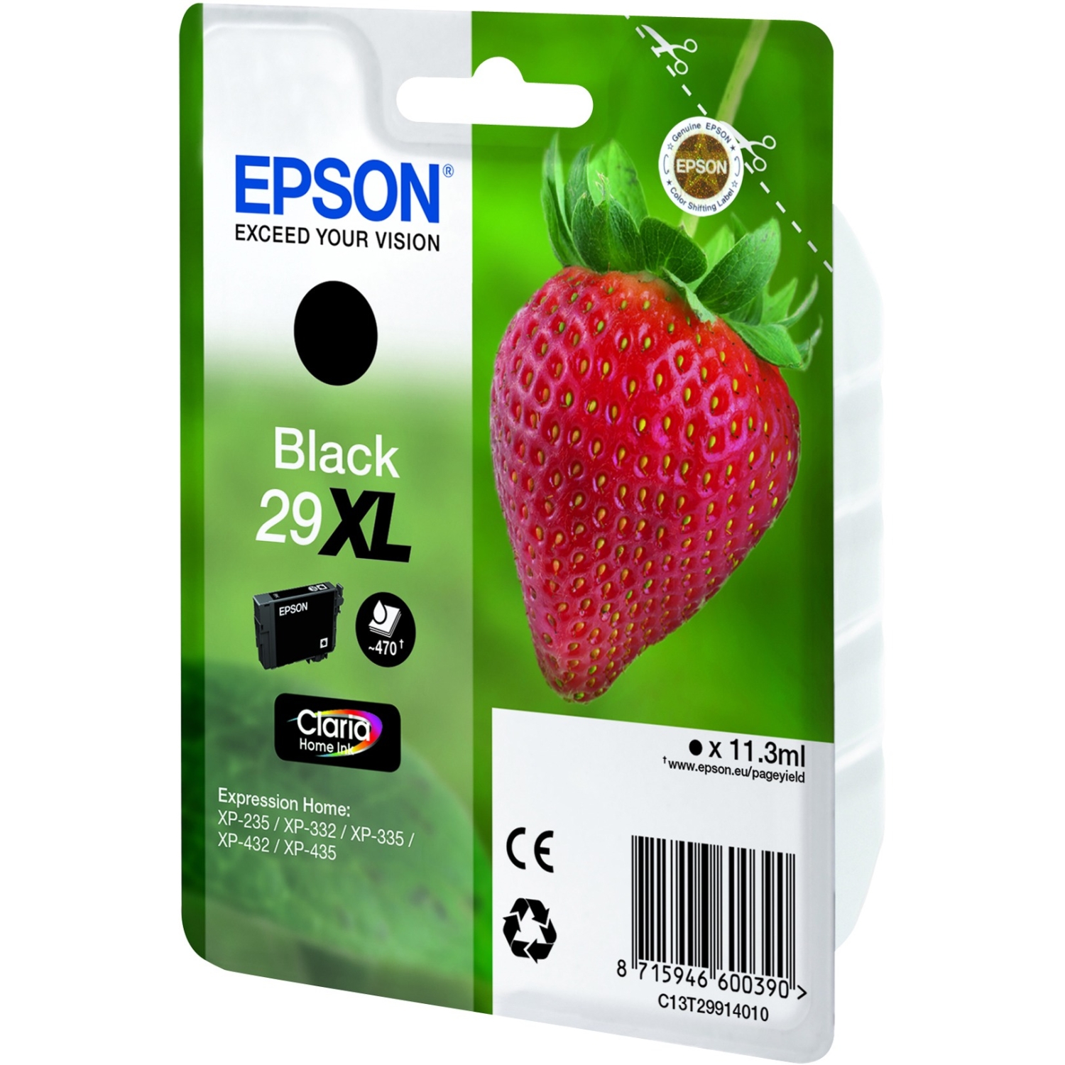 Epson 29XL Black High Capacity Ink Cartridge - (T2991 Strawberry)