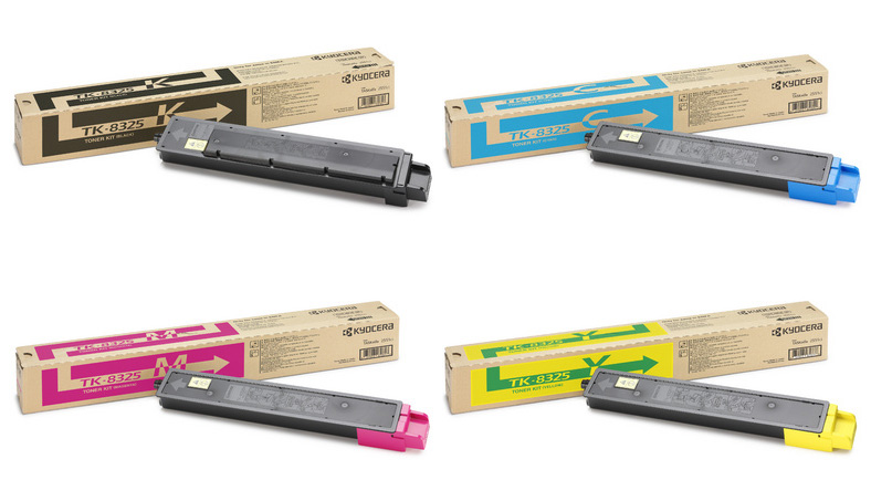 Kyocera TK-8325 4 Colour Toner Cartridge Multipack