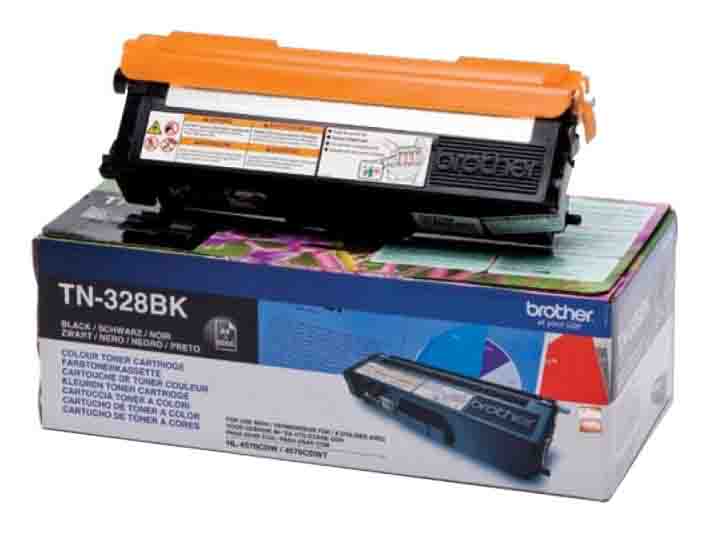 Brother TN-328BK Extra High Capacity Black Toner Cartridge