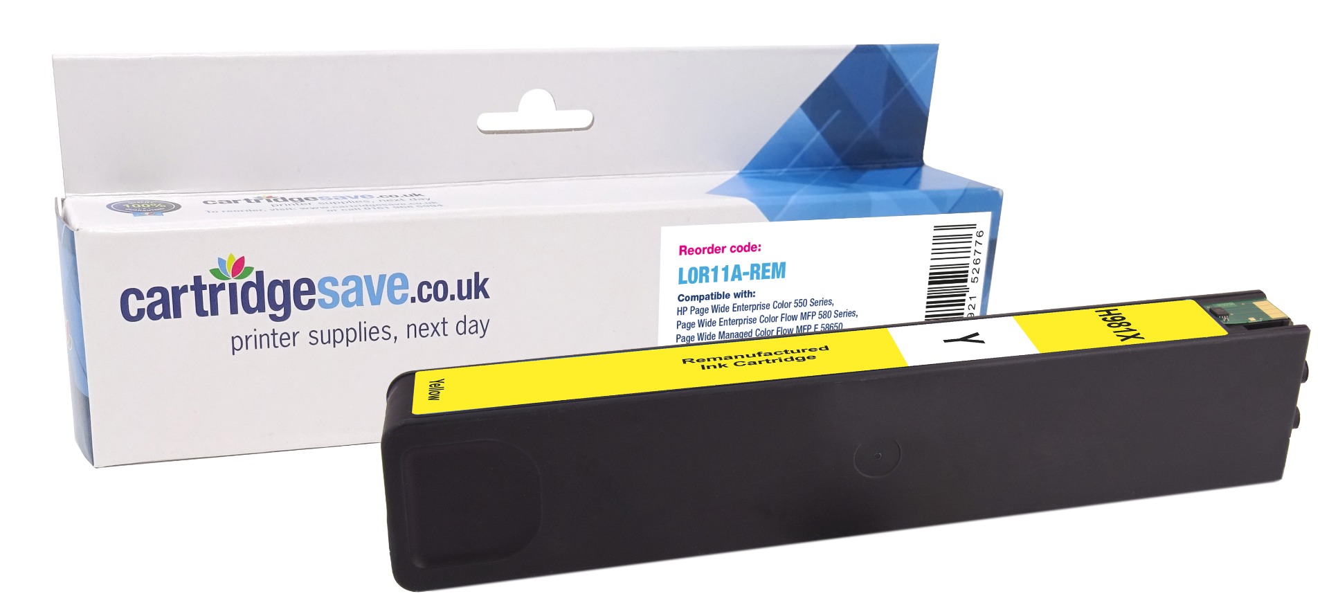 Compatible HP 981X High Capacity Yellow Ink Cartridge - (L0R11A)