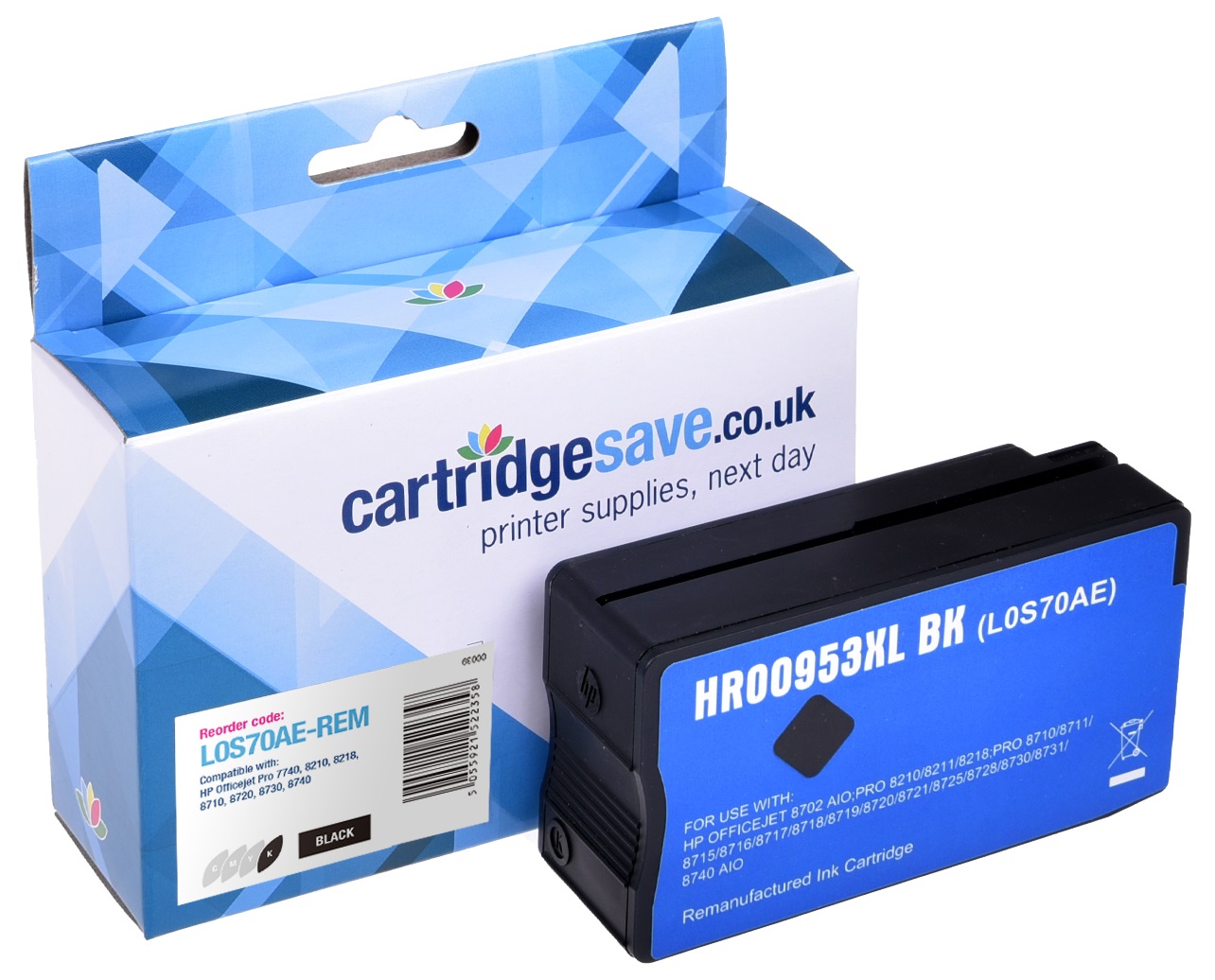 Compatible HP 953XL High Capacity Black Ink Cartridge - (L0S70AE)