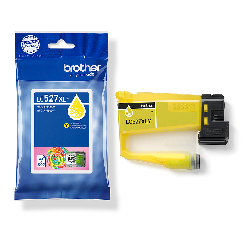 High Capacity Brother Yellow LC527XLY Ink Cartridge	