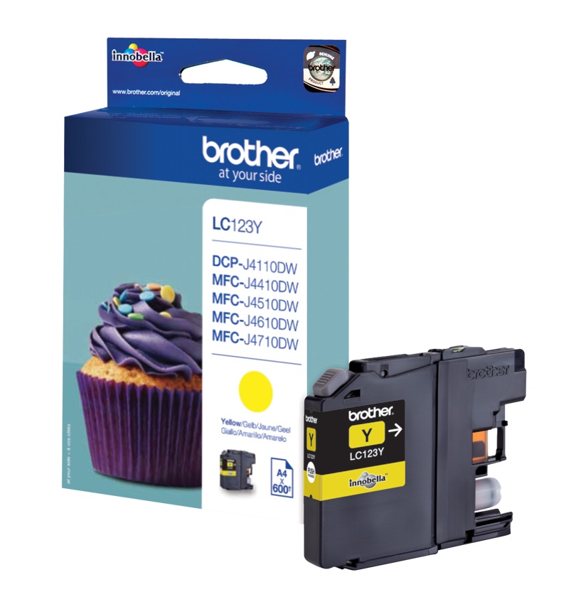 Brother LC123Y Yellow Ink Cartridge