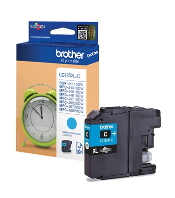 Brother LC125XL High Capacity Cyan Ink Cartridge (LC-125XLC)