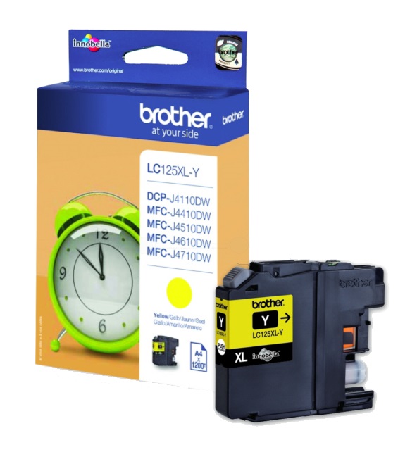 Brother LC125XL High Capacity Yellow Ink Cartridge